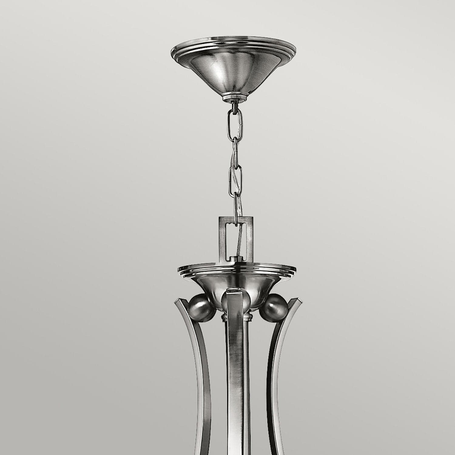 Lampadario Contemporaneo Bolla Acciaio Nichel Spazzolato Vetro 9 Luci E27 in Lampade a sospensione LuceArt - Montecorvino Pugliano, commercioVirtuoso.it