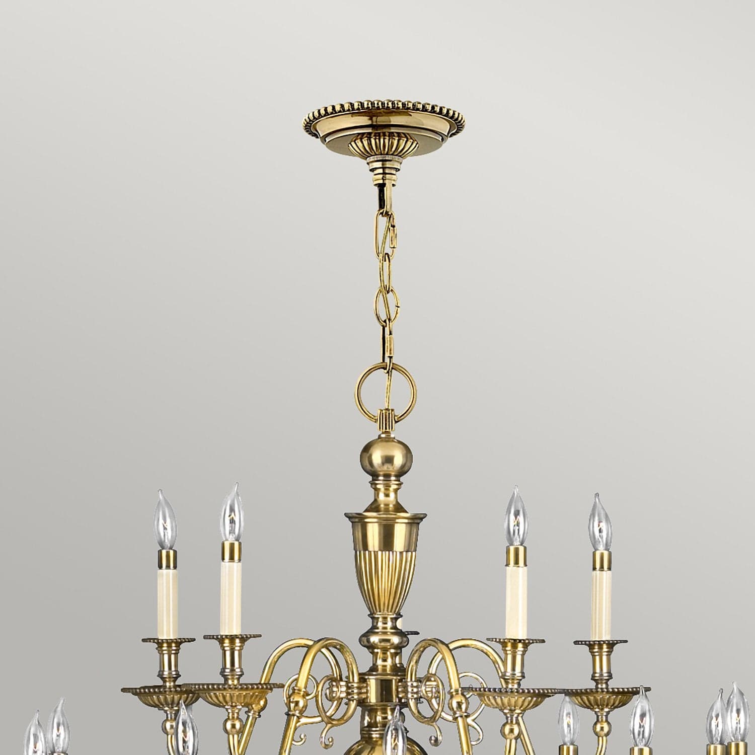 Lampadario Classico Cambridge Ottone Brunito 25 Luci E14 in Lampadari LuceArt - Montecorvino Pugliano, commercioVirtuoso.it
