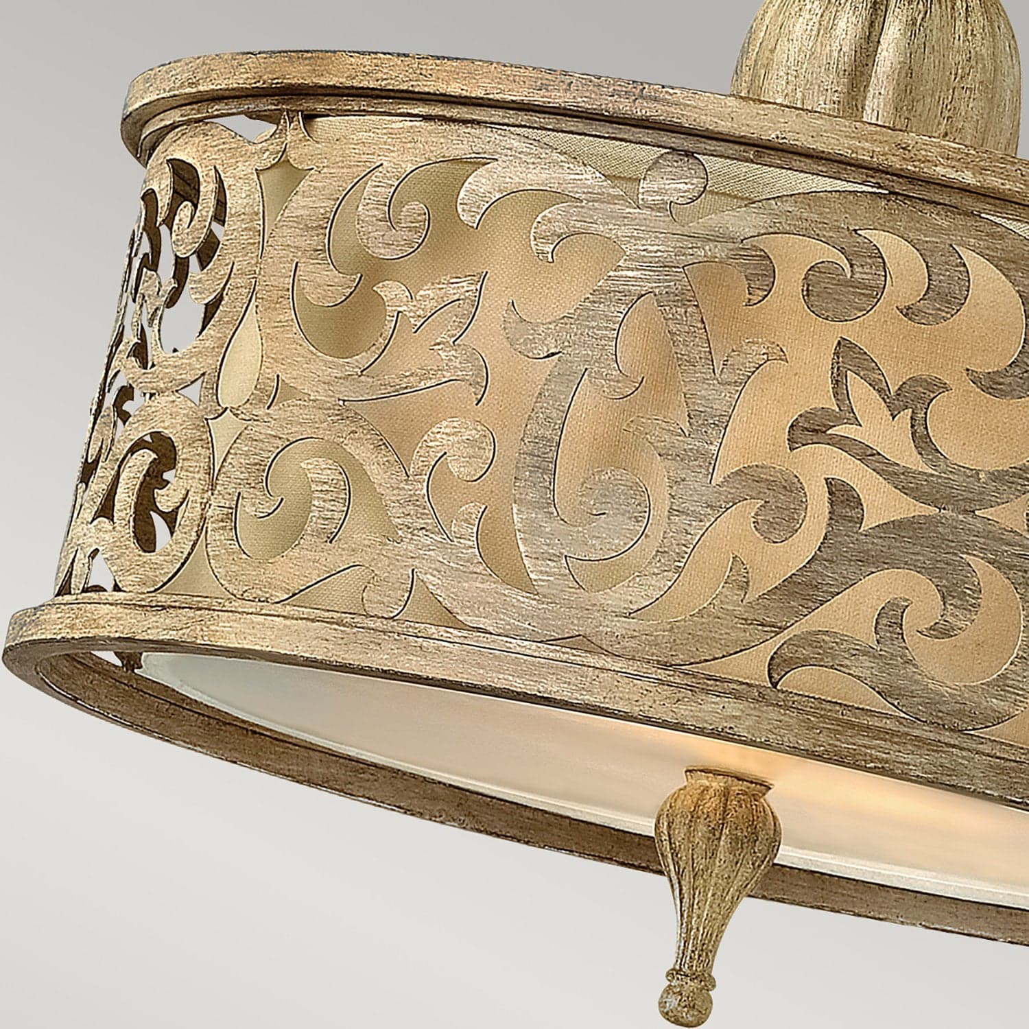 Lampadario Contemporaneo Carabel Acciaio Champagne Spazzolato Vetro 2 Luci E27 in Lampade a sospensione LuceArt - Montecorvino Pugliano, commercioVirtuoso.it