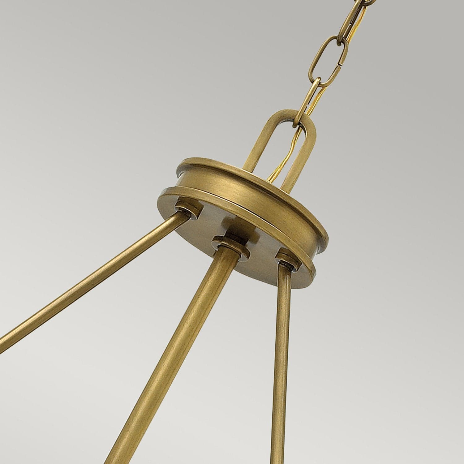 Lampadario Contemporaneo Collier In Acciaio Ottone Antico Vetro 4 Luci E14 in Lampade a sospensione LuceArt - Montecorvino Pugliano, commercioVirtuoso.it