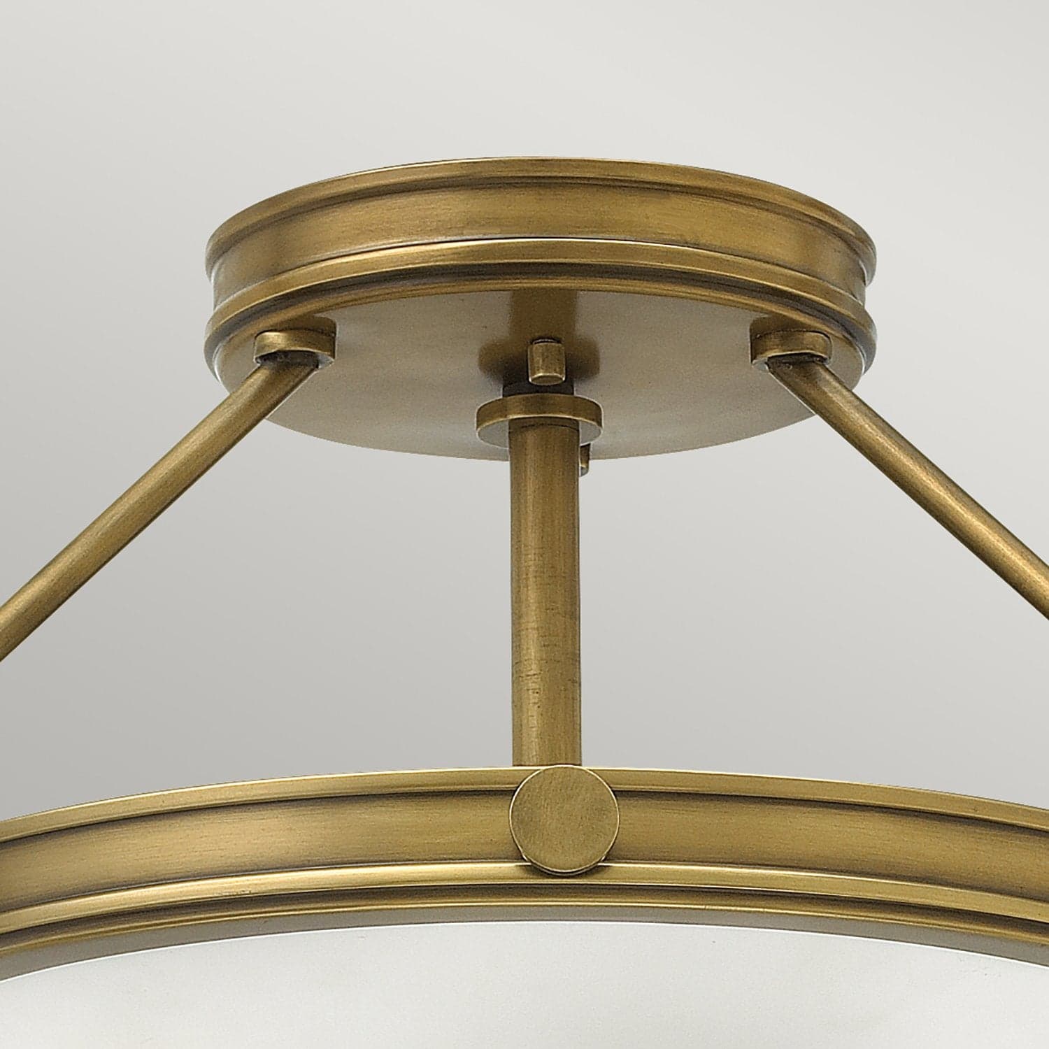Lampadario Contemporaneo Collier Acciaio Ottone Antico Vetro 3 Luci E14 in Lampade a sospensione LuceArt - Montecorvino Pugliano, commercioVirtuoso.it