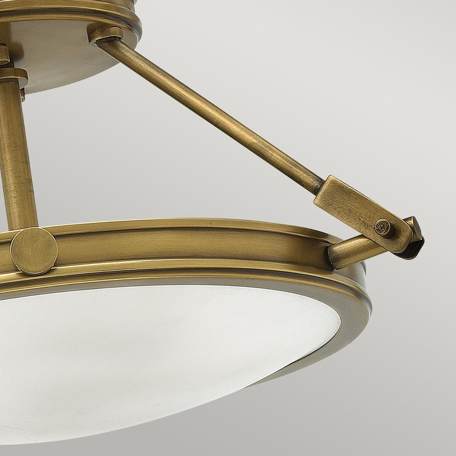 Lampadario Contemporaneo Collier Acciaio Ottone Antico Vetro 3 Luci E14 in Lampade a sospensione LuceArt - Montecorvino Pugliano, commercioVirtuoso.it