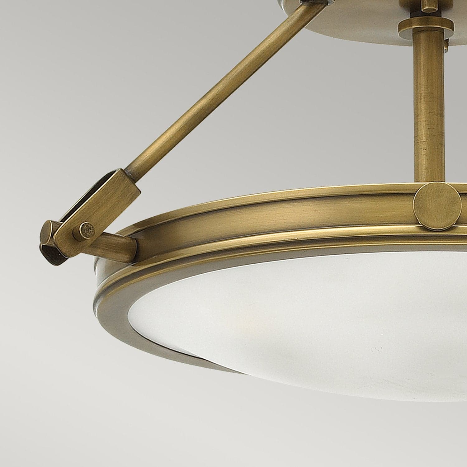 Lampadario Contemporaneo Collier Acciaio Ottone Antico Vetro 3 Luci E14 in Lampade a sospensione LuceArt - Montecorvino Pugliano, commercioVirtuoso.it