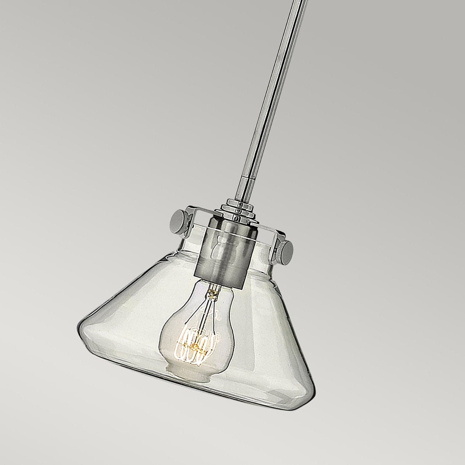 Sospensione Contemporanea Congress Acciaio Cromo Vetro 1 Luce E27 in Lampade a sospensione LuceArt - Montecorvino Pugliano, commercioVirtuoso.it