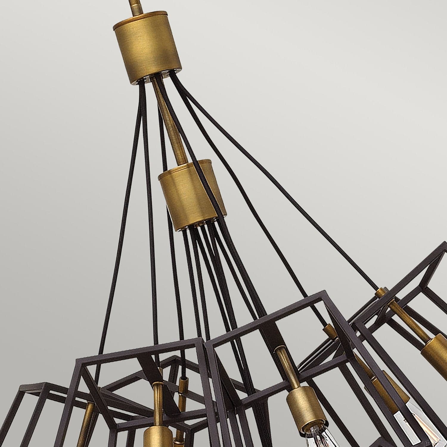 Lampadario Contemporaneo Fu Lighton Acciaio Bronzo Ottone 13 Luci E27 in Lampade a sospensione LuceArt - Montecorvino Pugliano, commercioVirtuoso.it