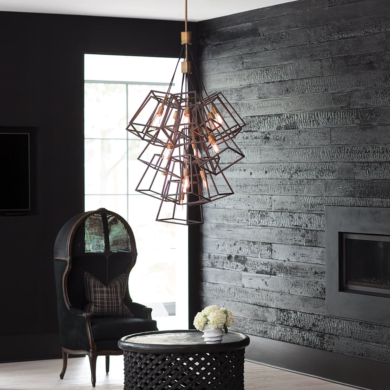 Lampadario Contemporaneo Fu Lighton Acciaio Bronzo Ottone 13 Luci E27 in Lampade a sospensione LuceArt - Montecorvino Pugliano, commercioVirtuoso.it