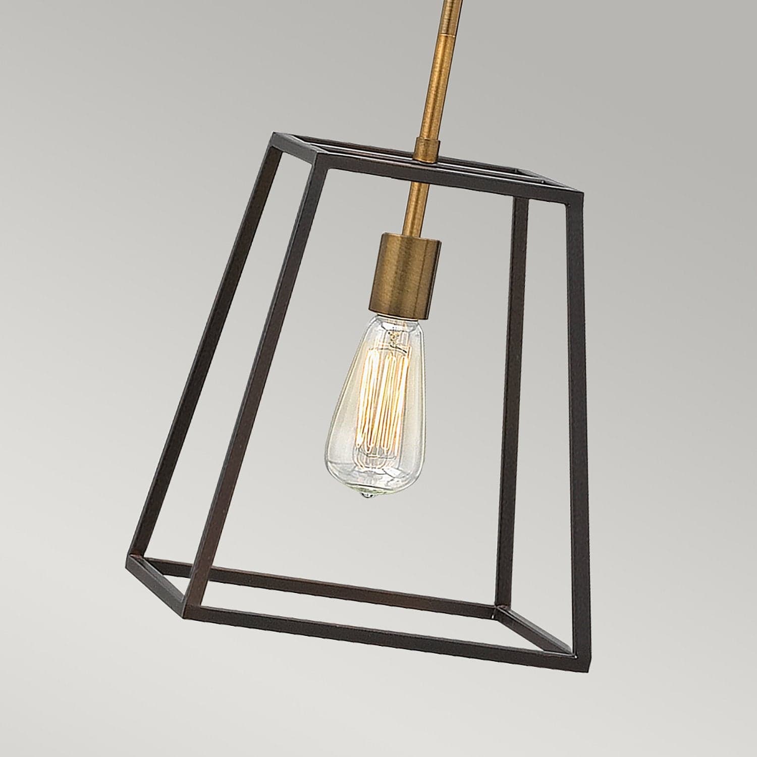 Sospensione Contemporanea Fu Lighton Acciaio Bronzo Ottone 1 Luce E27 in Lampade a sospensione LuceArt - Montecorvino Pugliano, commercioVirtuoso.it