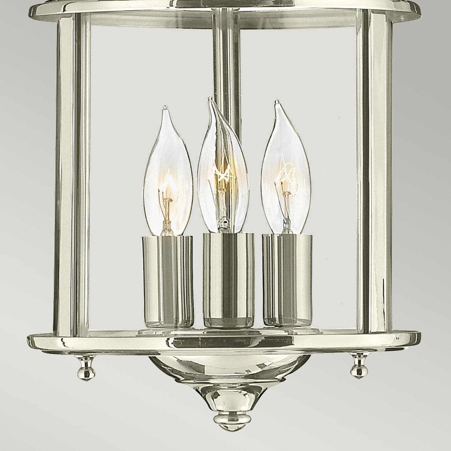 Lampadario Contemporaneo Gentry Acciaio Nichel Lucido Vetro 3 Luci E14 in Lampadari LuceArt - Montecorvino Pugliano, commercioVirtuoso.it