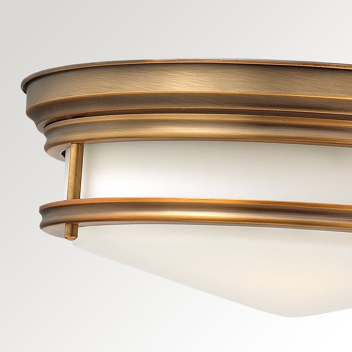 Plafoniera Contemporanea Hadley Acciaio Bronzo Spazzolato Vetro 3 Luci E27 in Plafoniere LuceArt - Montecorvino Pugliano, commercioVirtuoso.it