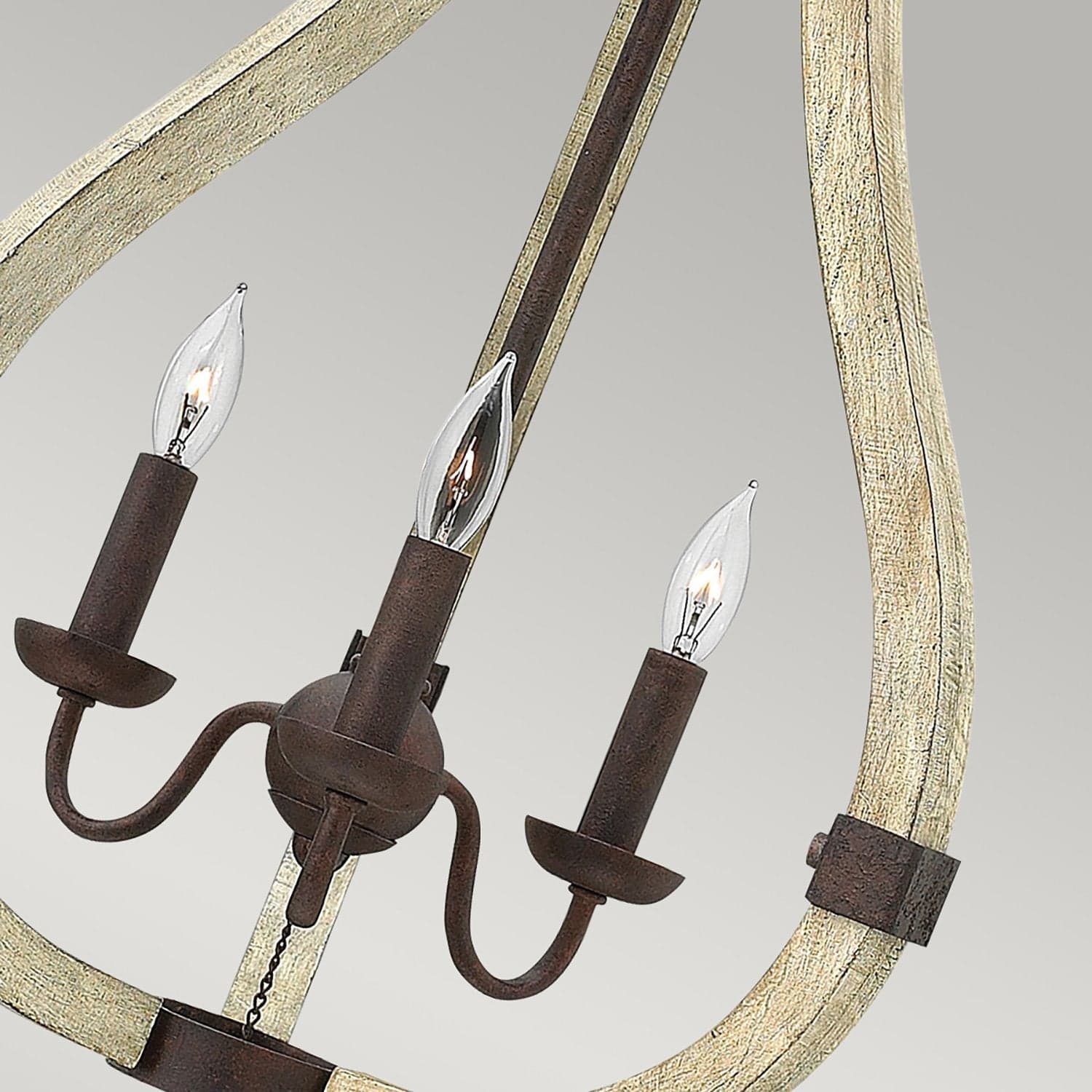 Lampadario Industrial Nordico Middlefield Acciaio Ferro Ruggine Legno 3 Luci E14 in Lampade a sospensione LuceArt - Montecorvino Pugliano, commercioVirtuoso.it
