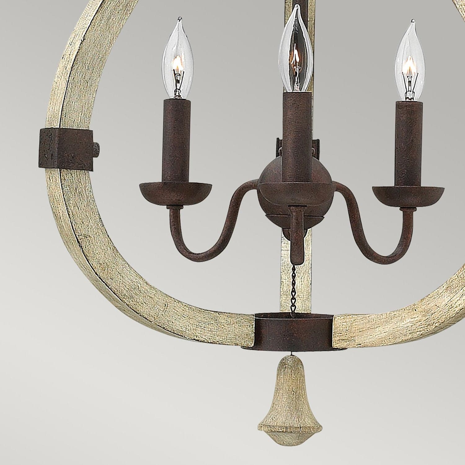 Lampadario Industrial Nordico Middlefield Acciaio Ferro Ruggine Legno 3 Luci E14 in Lampade a sospensione LuceArt - Montecorvino Pugliano, commercioVirtuoso.it