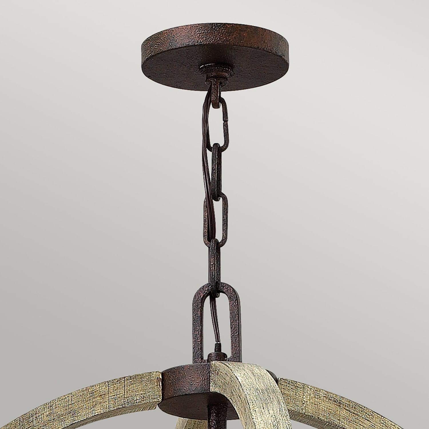 Lampadario Industrial Nordico Middlefield Acciaio Ferro Ruggine Legno 4 Luci E14 in Lampade a sospensione LuceArt - Montecorvino Pugliano, commercioVirtuoso.it