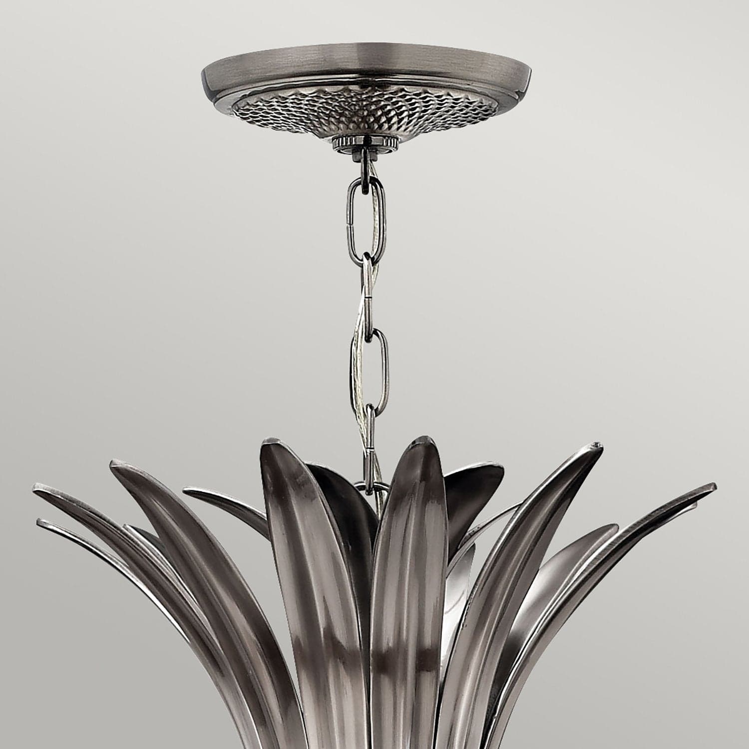 Lampadario Contemporaneo Plantation In Acciaio Nichel Antico Vetro 4 Luci E14 in Lampade a sospensione LuceArt - Montecorvino Pugliano, commercioVirtuoso.it