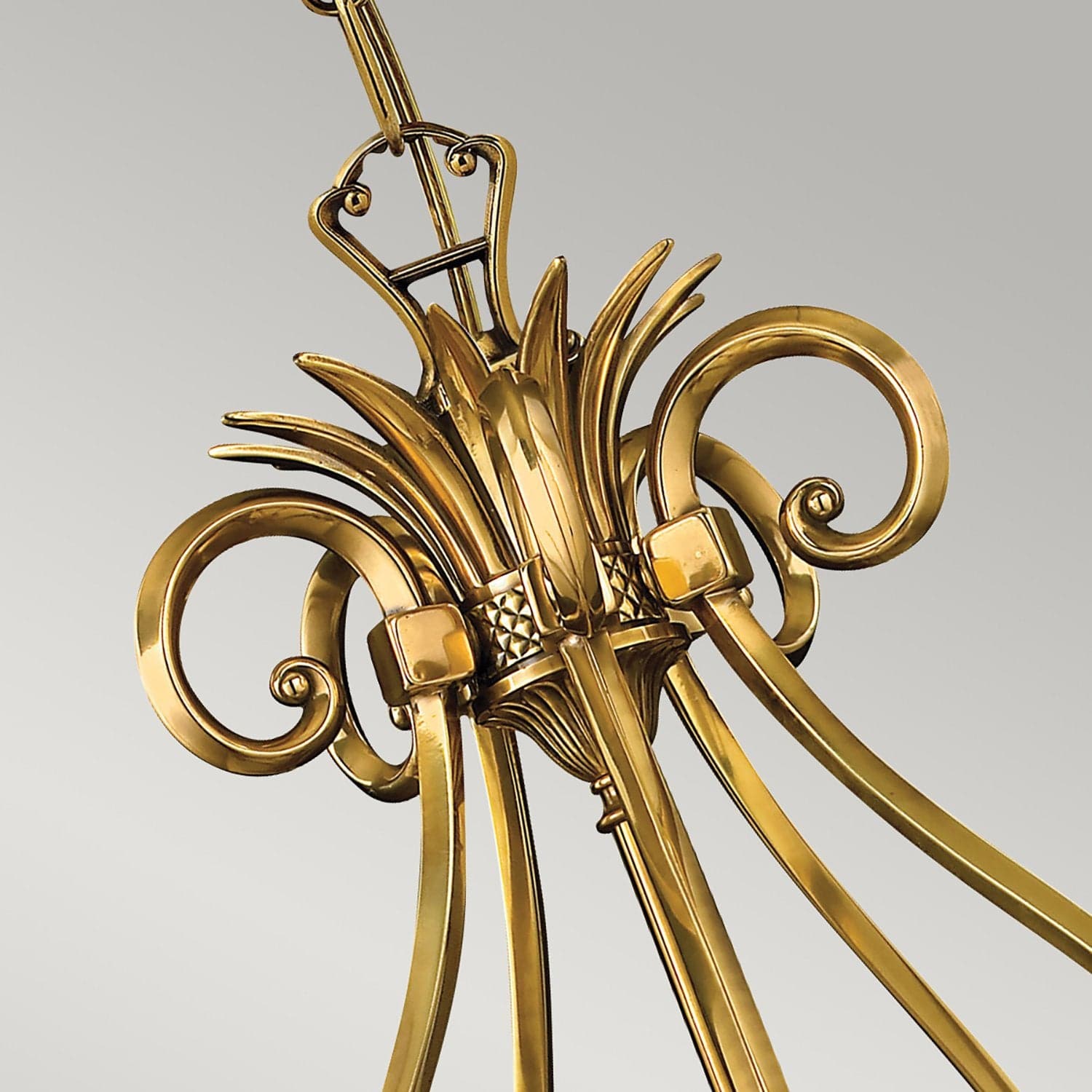 Lampadario Contemporaneo Plantation Ottone Bronzo Brunito Vetro 5 Luci E27 in Lampade a sospensione LuceArt - Montecorvino Pugliano, commercioVirtuoso.it