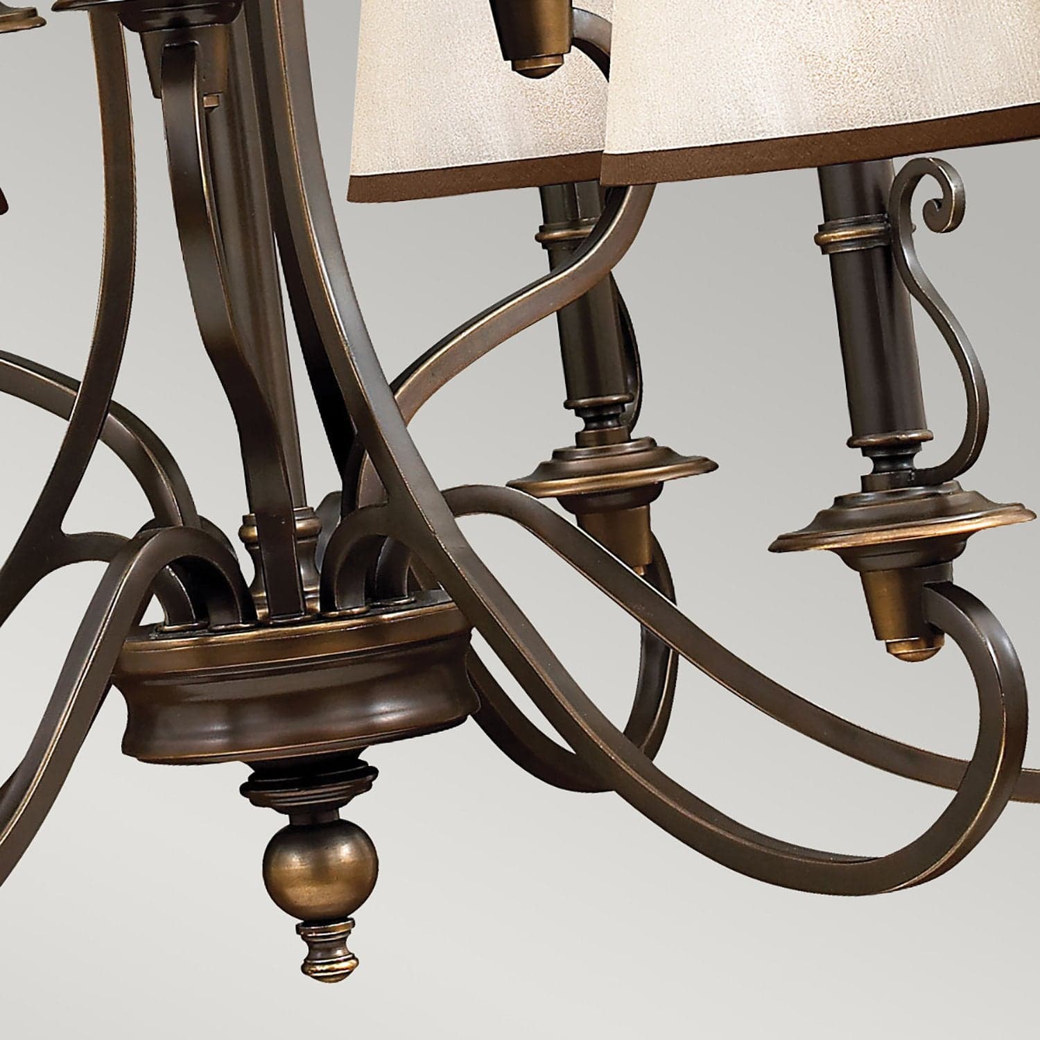 Lampadario Classico Plymouth Acciaio Bronzo Antico Tessuto 9 Luci E14 in Lampade a sospensione LuceArt - Montecorvino Pugliano, commercioVirtuoso.it