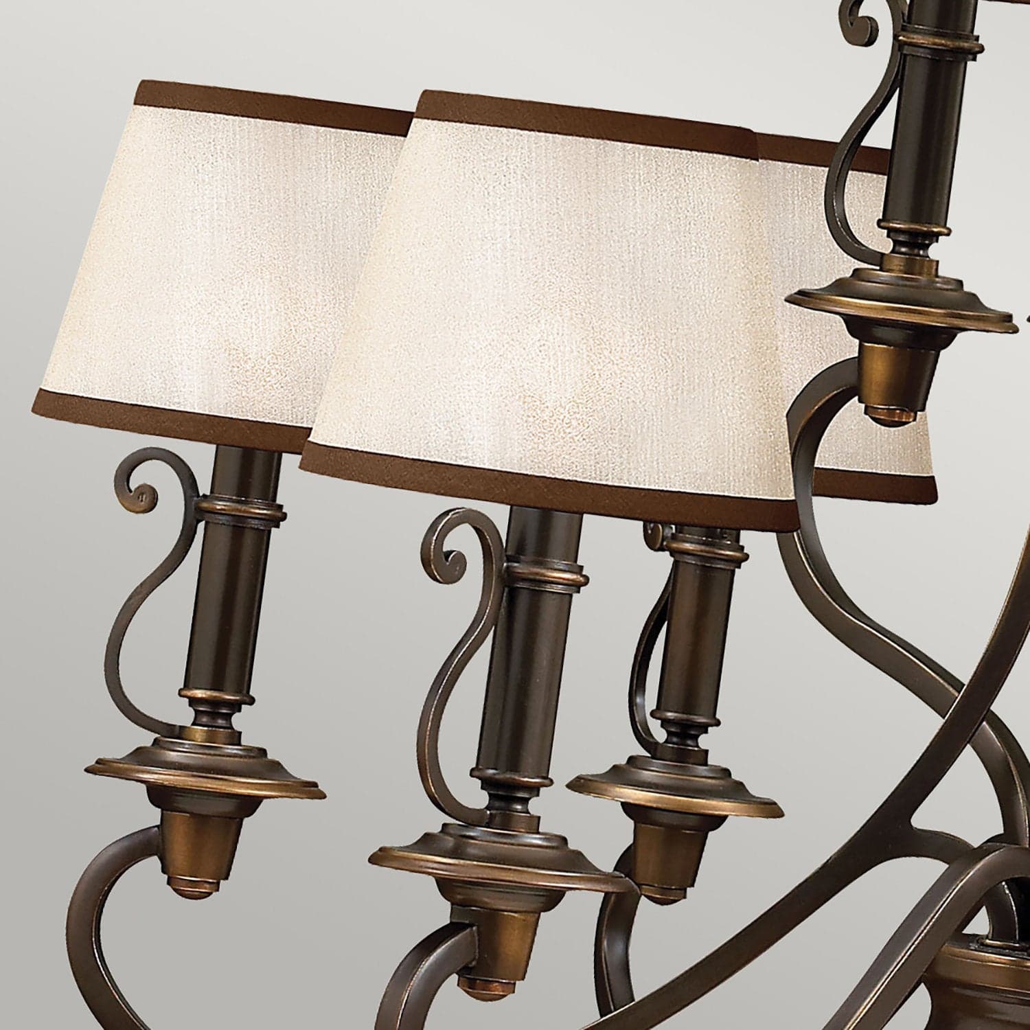 Lampadario Classico Plymouth Acciaio Bronzo Antico Tessuto 9 Luci E14 in Lampade a sospensione LuceArt - Montecorvino Pugliano, commercioVirtuoso.it