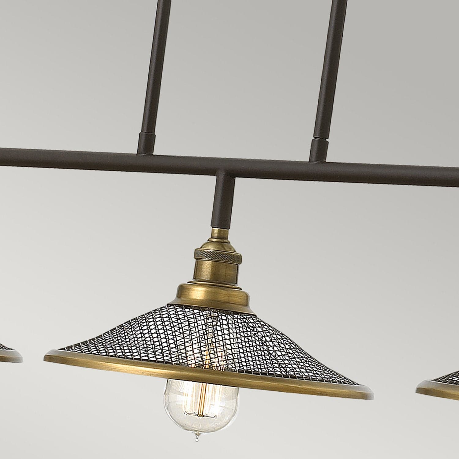 Lampadario Vintage Rigby Acciaio Bronzo Buckeye 3 Luci E27 in Lampade a sospensione LuceArt - Montecorvino Pugliano, commercioVirtuoso.it