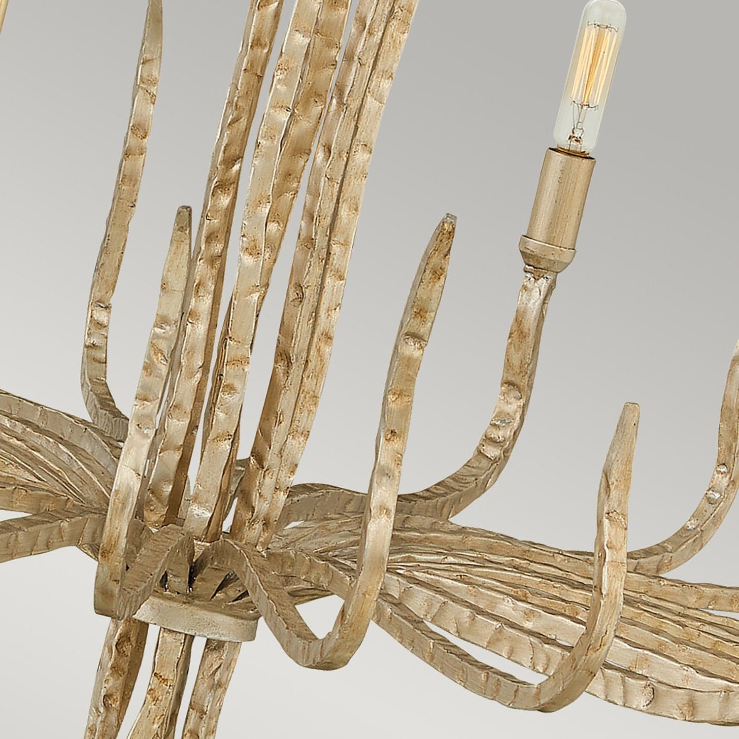 Lampadario Industrial Nordico Spyre Acciaio Oro Champagne 6 Luci E14 in Lampade a sospensione LuceArt - Montecorvino Pugliano, commercioVirtuoso.it