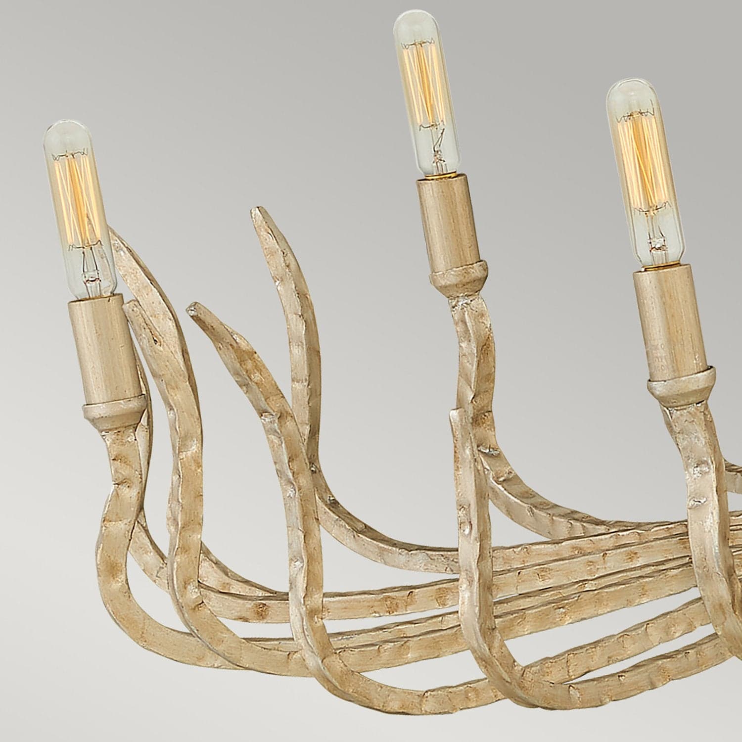Lampadario Industrial Nordico Spyre Acciaio Oro Champagne 6 Luci E14 in Lampade a sospensione LuceArt - Montecorvino Pugliano, commercioVirtuoso.it