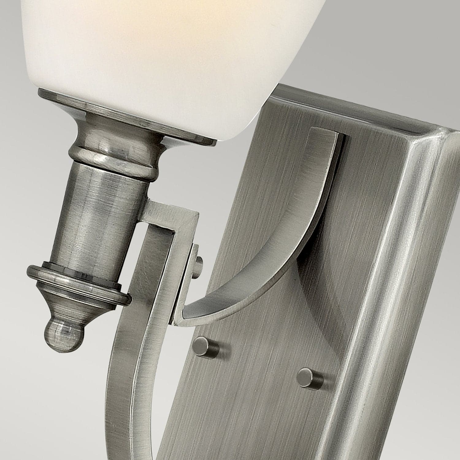 Applique Classica Truman Acciaio Nichel Antico Vetro 1 Luce E27 in Applique LuceArt - Montecorvino Pugliano, commercioVirtuoso.it