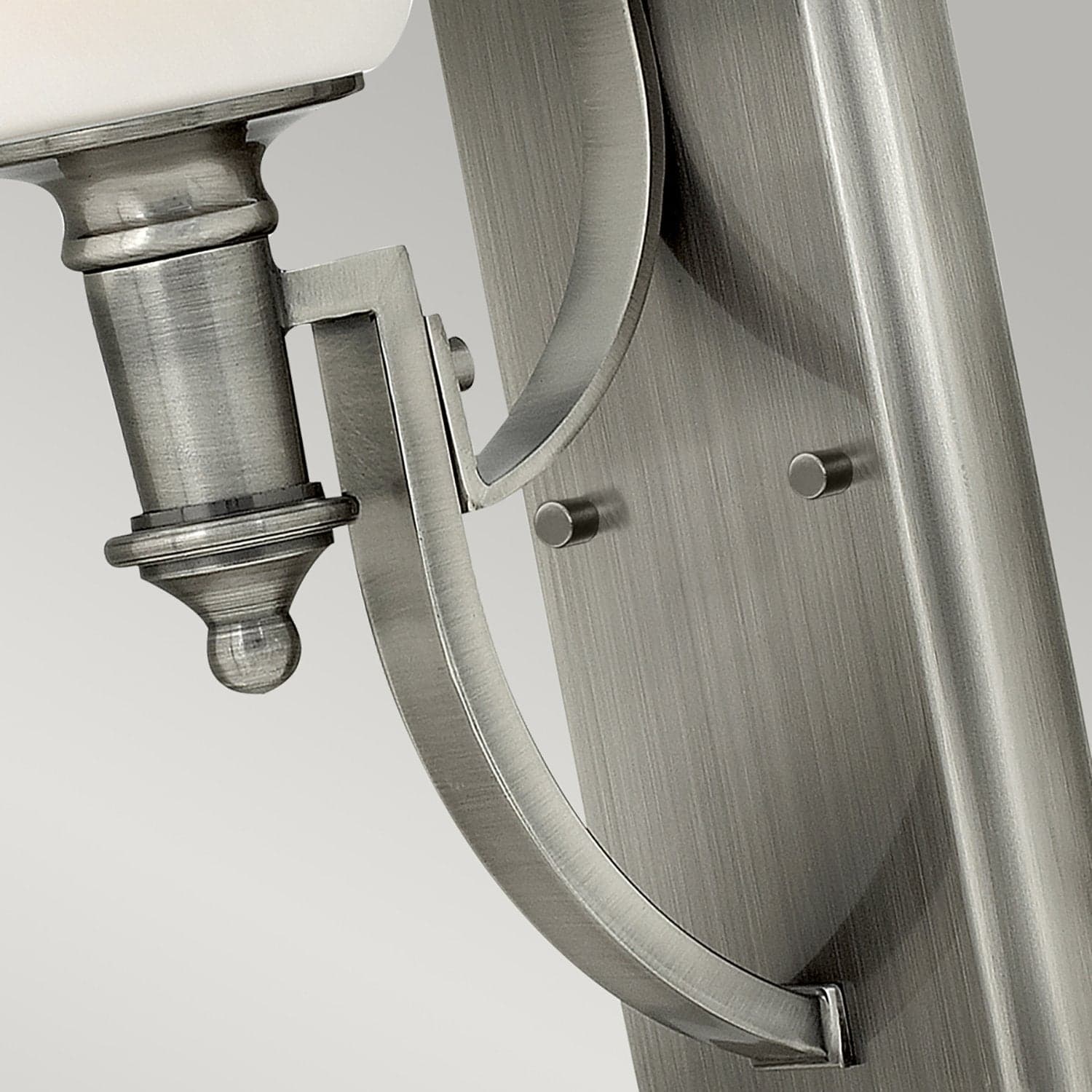 Applique Classica Truman Acciaio Nichel Antico Vetro 1 Luce E27 in Applique LuceArt - Montecorvino Pugliano, commercioVirtuoso.it