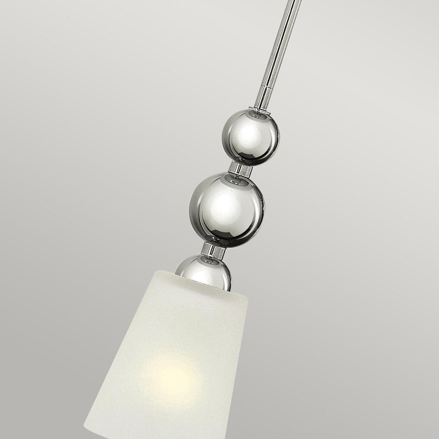 Sospensione Contemporanea Zelda Acciaio Nichel Lucido Vetro 1 Luce E27 in Lampade a sospensione LuceArt - Montecorvino Pugliano, commercioVirtuoso.it