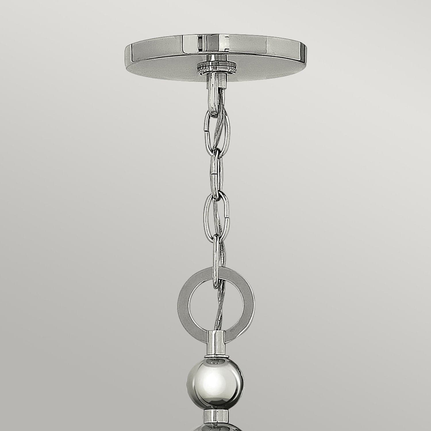 Lampadario Contemporaneo Zelda In Acciaio Nichel Lucido Vetro 3 Luci E27 in Lampadari LuceArt - Montecorvino Pugliano, commercioVirtuoso.it