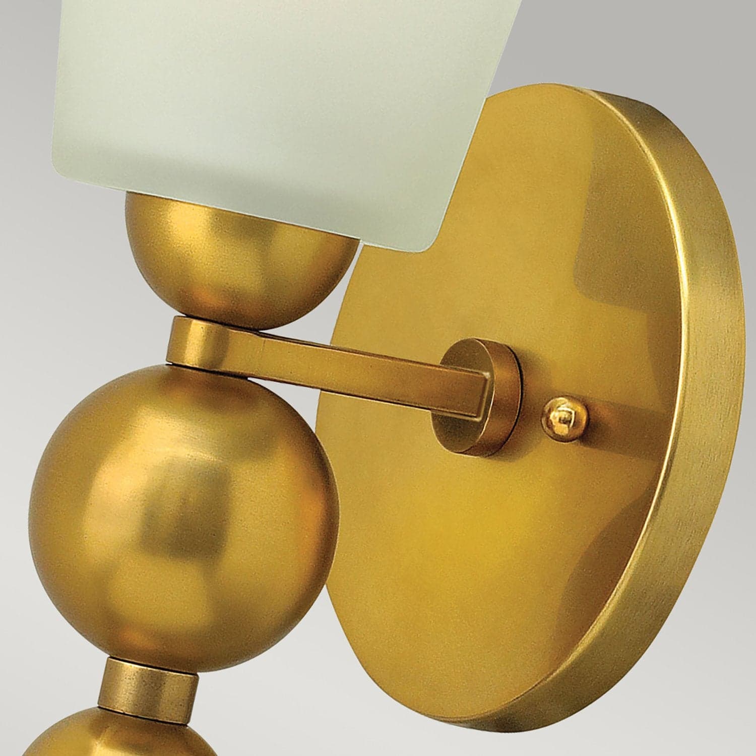 Applique Contemporanea Zelda Acciaio Ottone Vintage Vetro 1 Luce E27 in Applique LuceArt - Montecorvino Pugliano, commercioVirtuoso.it
