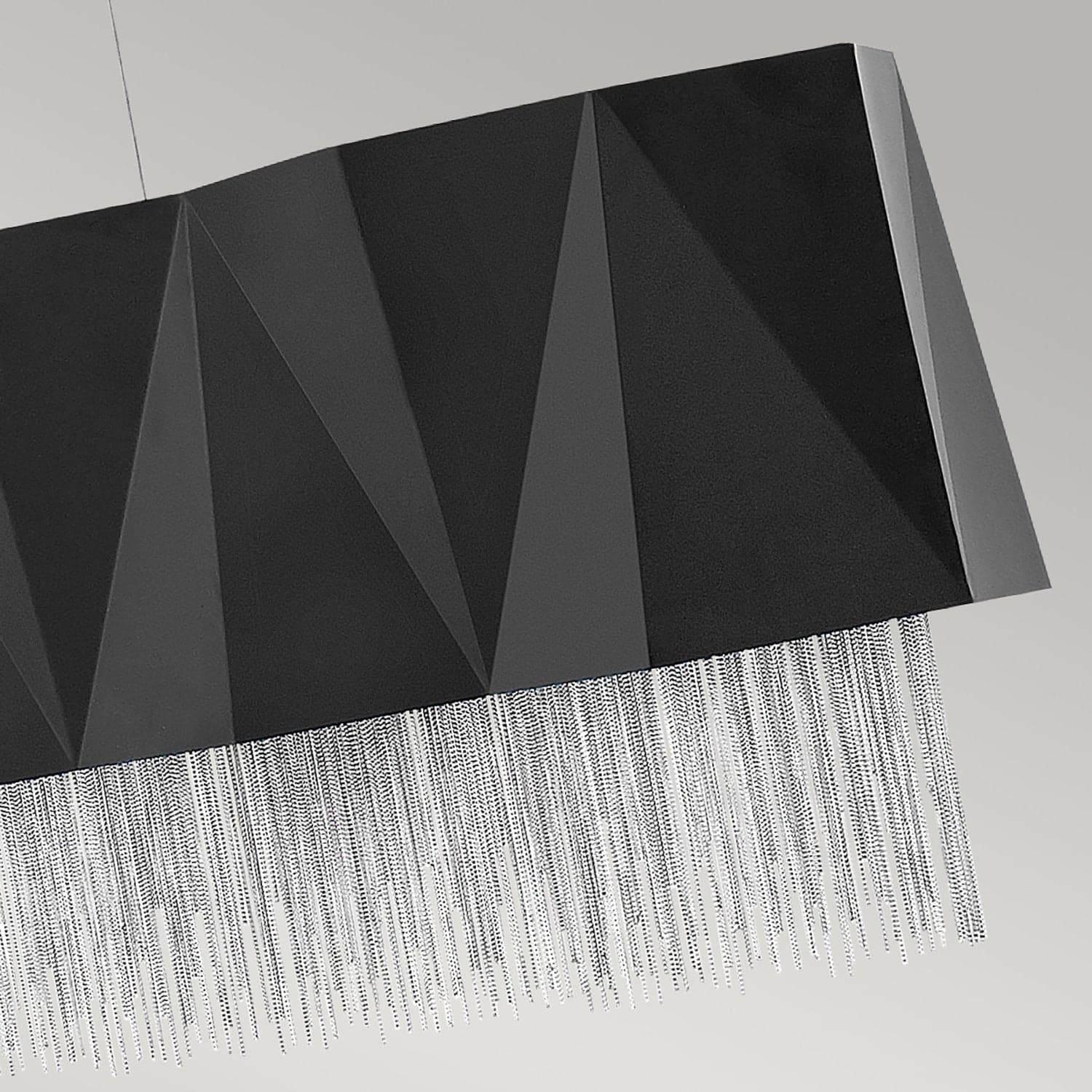 Lampadario Contemporaneo Zuma Acciaio Nero Satinato Argento 6 Luci E27 in Lampadari LuceArt - Montecorvino Pugliano, commercioVirtuoso.it
