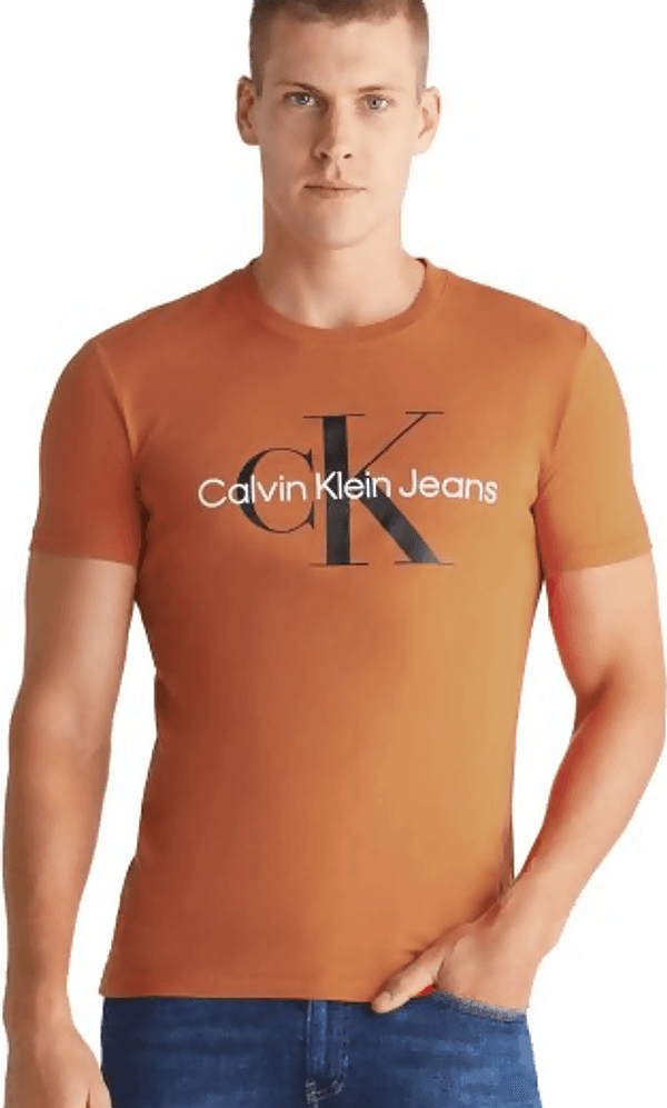 Maglietta Calvin Klein per uomo a manica corta, cotone 100%, manica corta, maglia estiva in T-shirt Loweconomy - Marineo, commercioVirtuoso.it