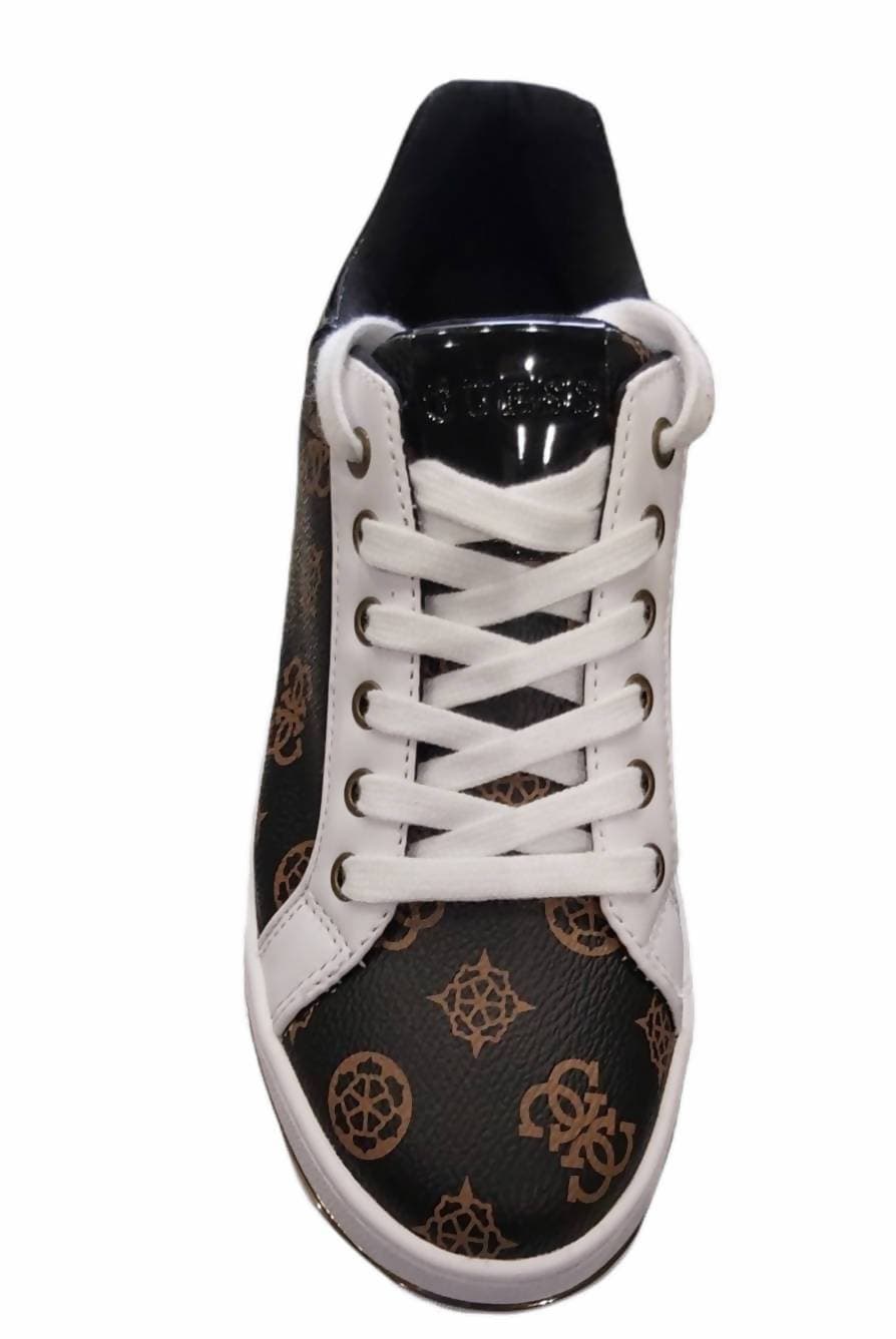 GUESS Sneakers casual donna sportiva fl8nelfal12 marroni brown 100% pelle in Sneaker casual Euforia - Bronte, commercioVirtuoso.it
