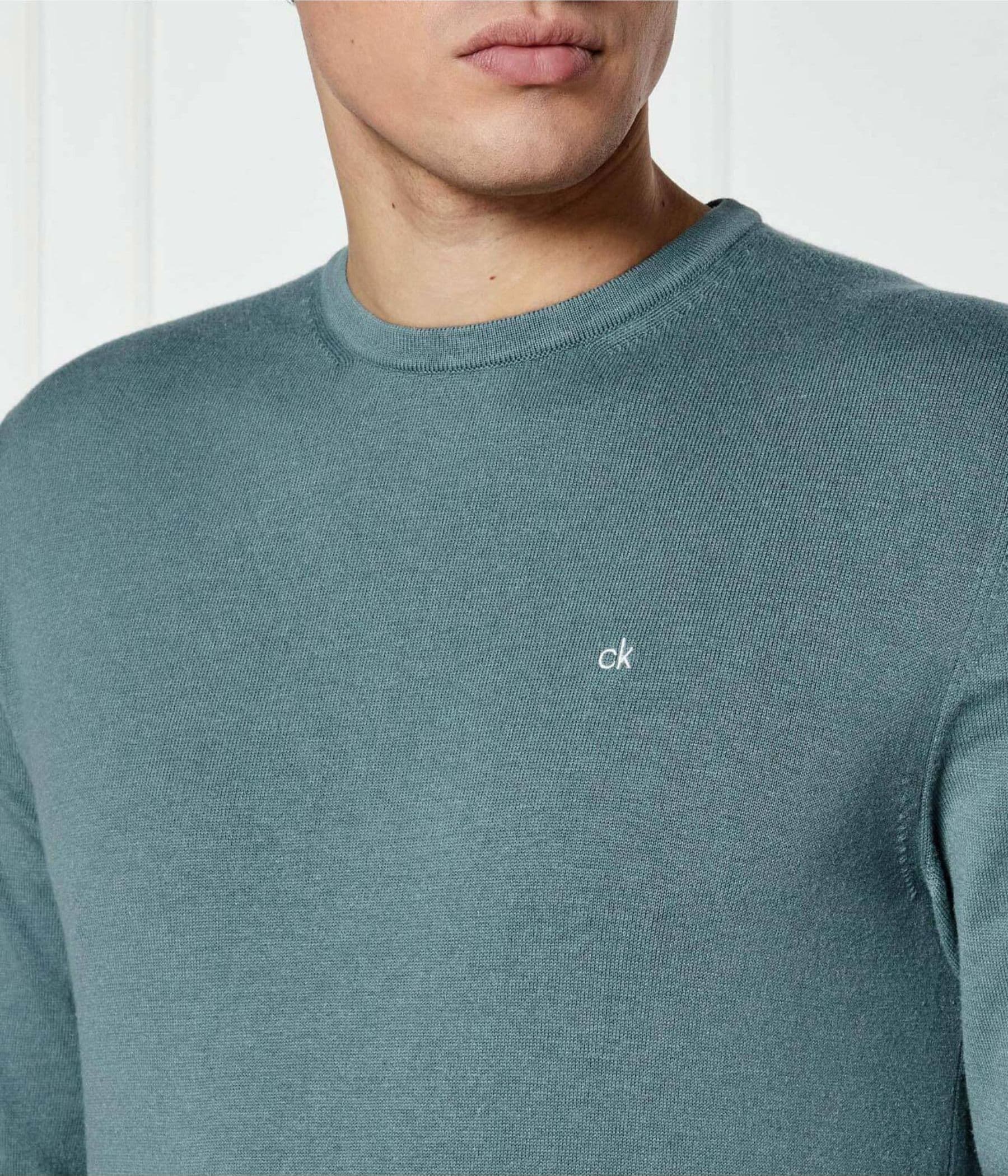 calvin klein MAGLIONE COTTON SILK BLEND CN SWEATER da uomo in Maglioni Drestige - Casamassima, commercioVirtuoso.it