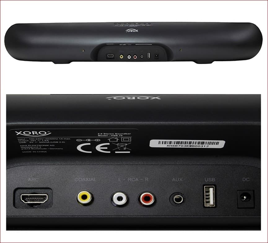 Soundbar XORO HSB 70 da 60 Watt con HDMI ARC Bluetooth USB e Telecomando in Soundbar DFP Elettronica Store - Scafati, commercioVirtuoso.it