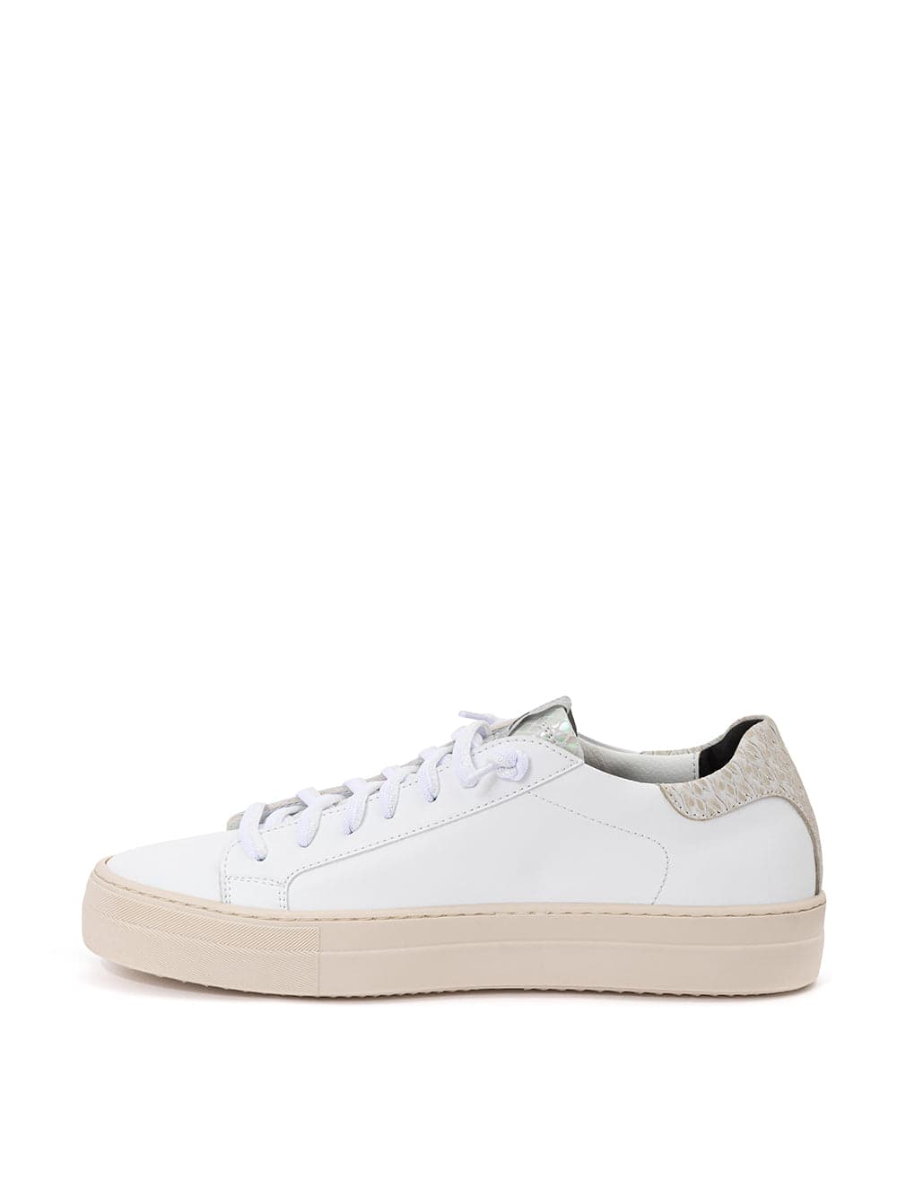 P448 Sneakers Thea Piton in Pelle bianca . da donna in Sneaker casual Drestige - Casamassima, commercioVirtuoso.it