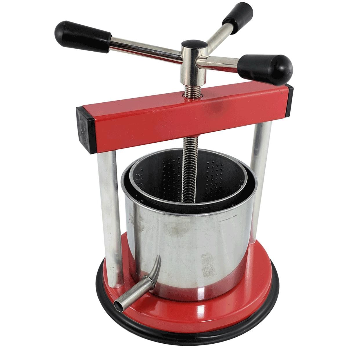 Torchietto premitutto in Acciaio e Inox, adatto come pressa per liquore, frutta ed olive in Macinini La Zappa - Altamura, commercioVirtuoso.it