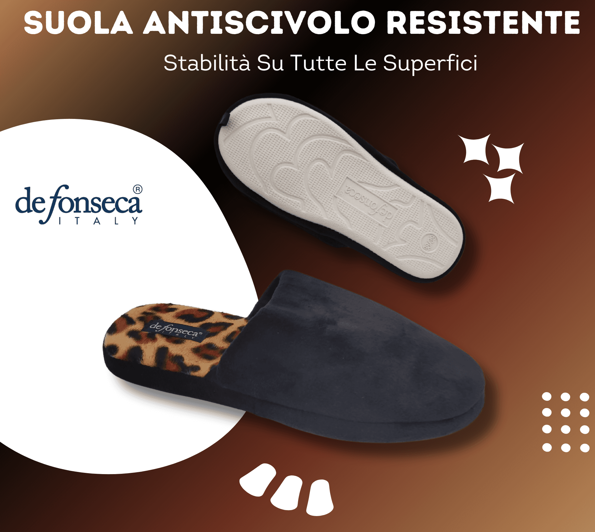 de fonseca Ciabatte Donna Invernali da Casa, Pantofole Calde e Pelose, Pantofola Animalier Leopardata in Ciabatte moda Primo Calzature - Venezia, commercioVirtuoso.it
