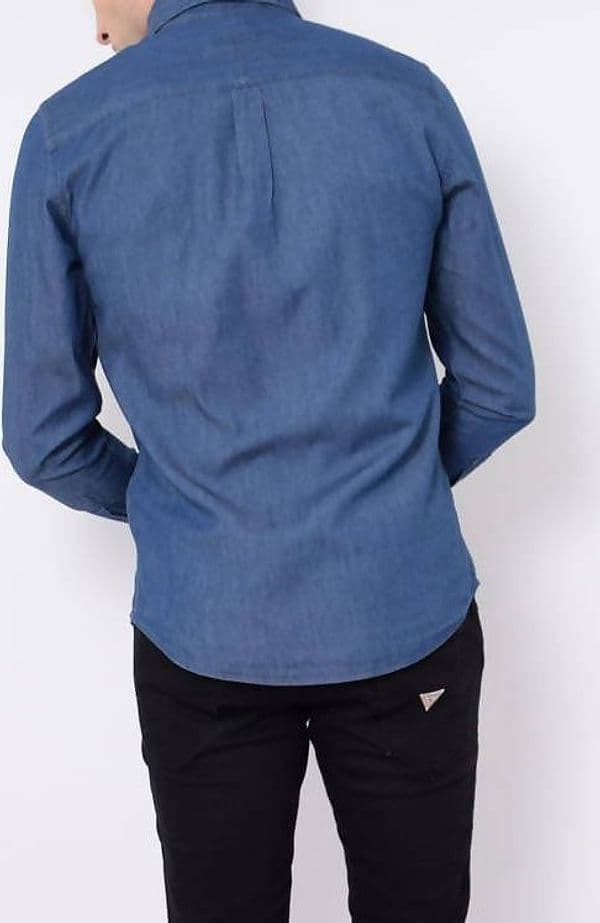 Camicia Uomo In Jeans Ralph Lauren Slim Fit Camicia Casual Con Logo Ricamato Colletto Botton Down Blu Navy Vestibilità Slim in Camicie casual Euforia - Bronte, commercioVirtuoso.it