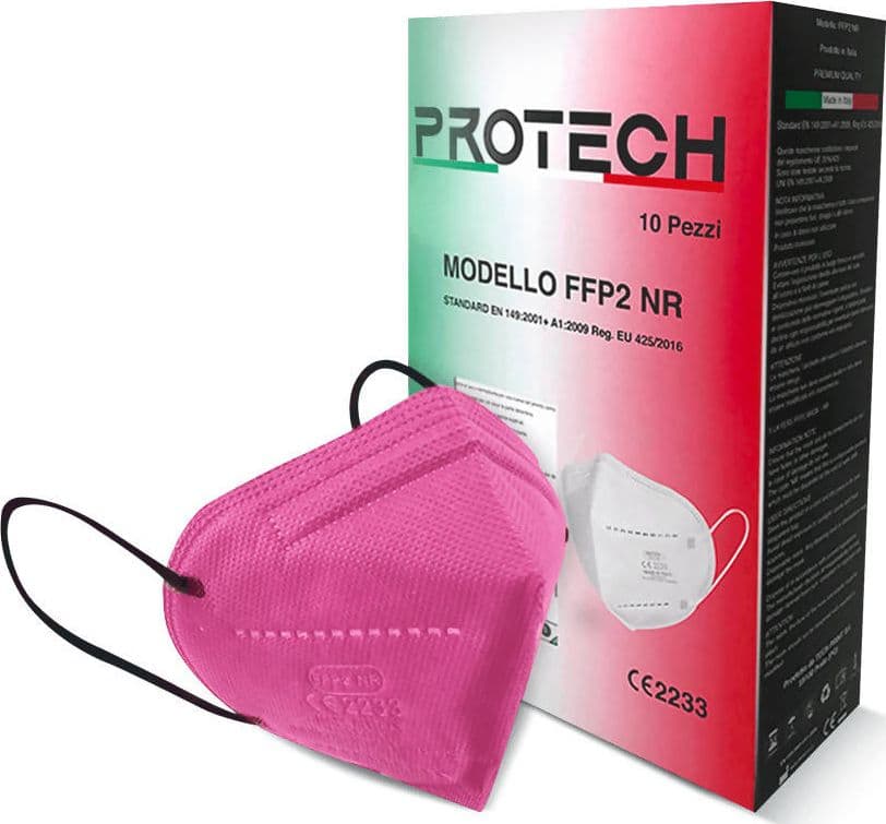 10x Mascherina FFP2 CE2133 Protech SRL Mascherina filtrante 5 strati FFP2 | BFE ≥98% | Prodotta in Italia in Mascherine a coppa Dresswork - Como, commercioVirtuoso.it