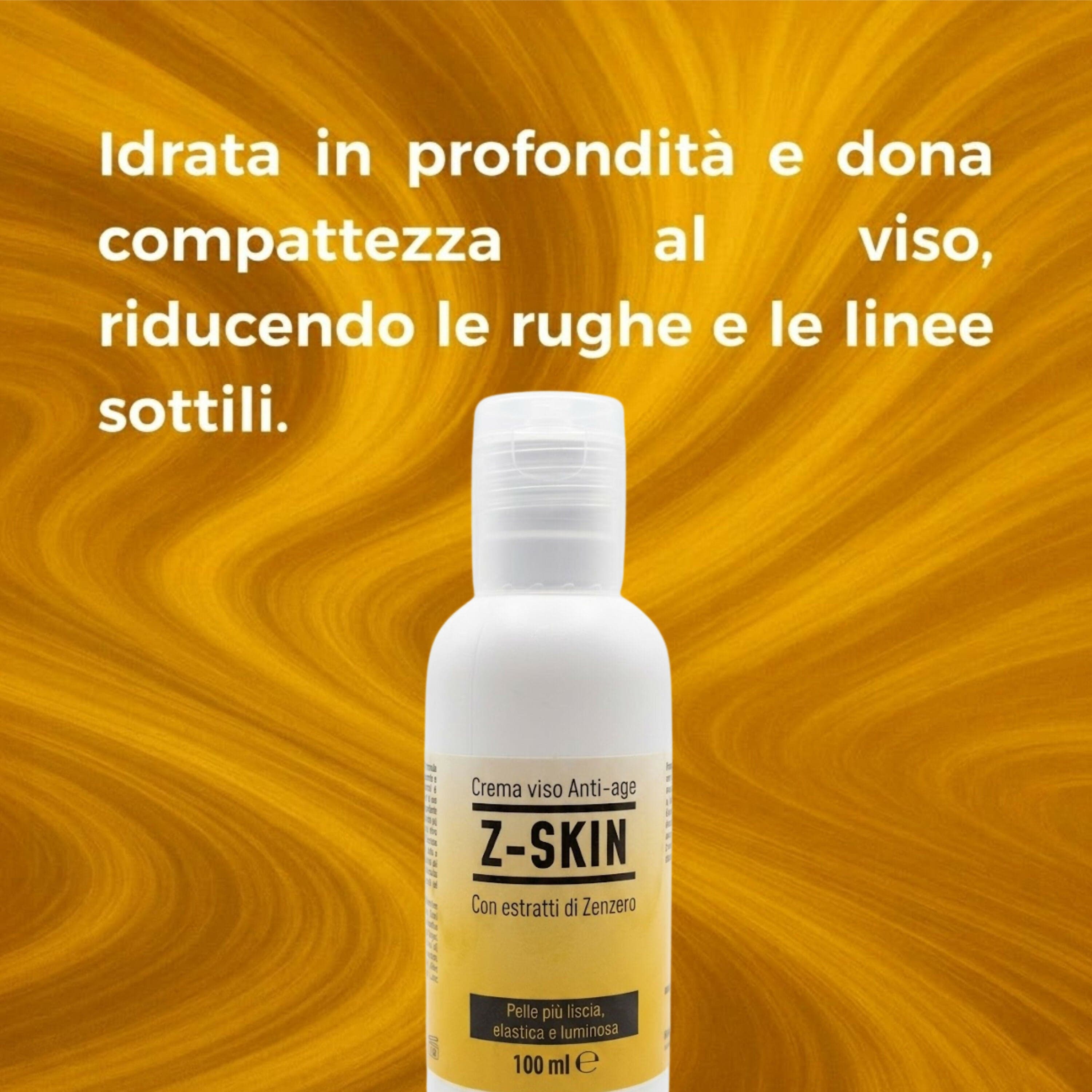 Crema Viso Antirughe con Curcuma e Vitamina E – Idratante e Rigenerante con Burro di Karité – Per Pelle Secca e Grassa – Antiage, Nutriente – 50ml – Antiage Curcuma Z-Skin in Maschere BasketGuru Italia - Palermo, commercioVirtuoso.it