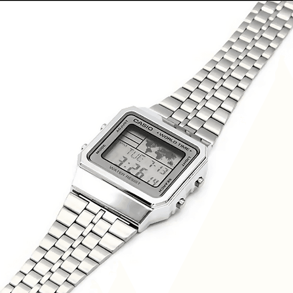 Orologio Casio unisex da polso, A-500WA-7D, movimento al quarzo impermeabile con orari mondiali in Orologi da polso Loweconomy - Marineo, commercioVirtuoso.it
