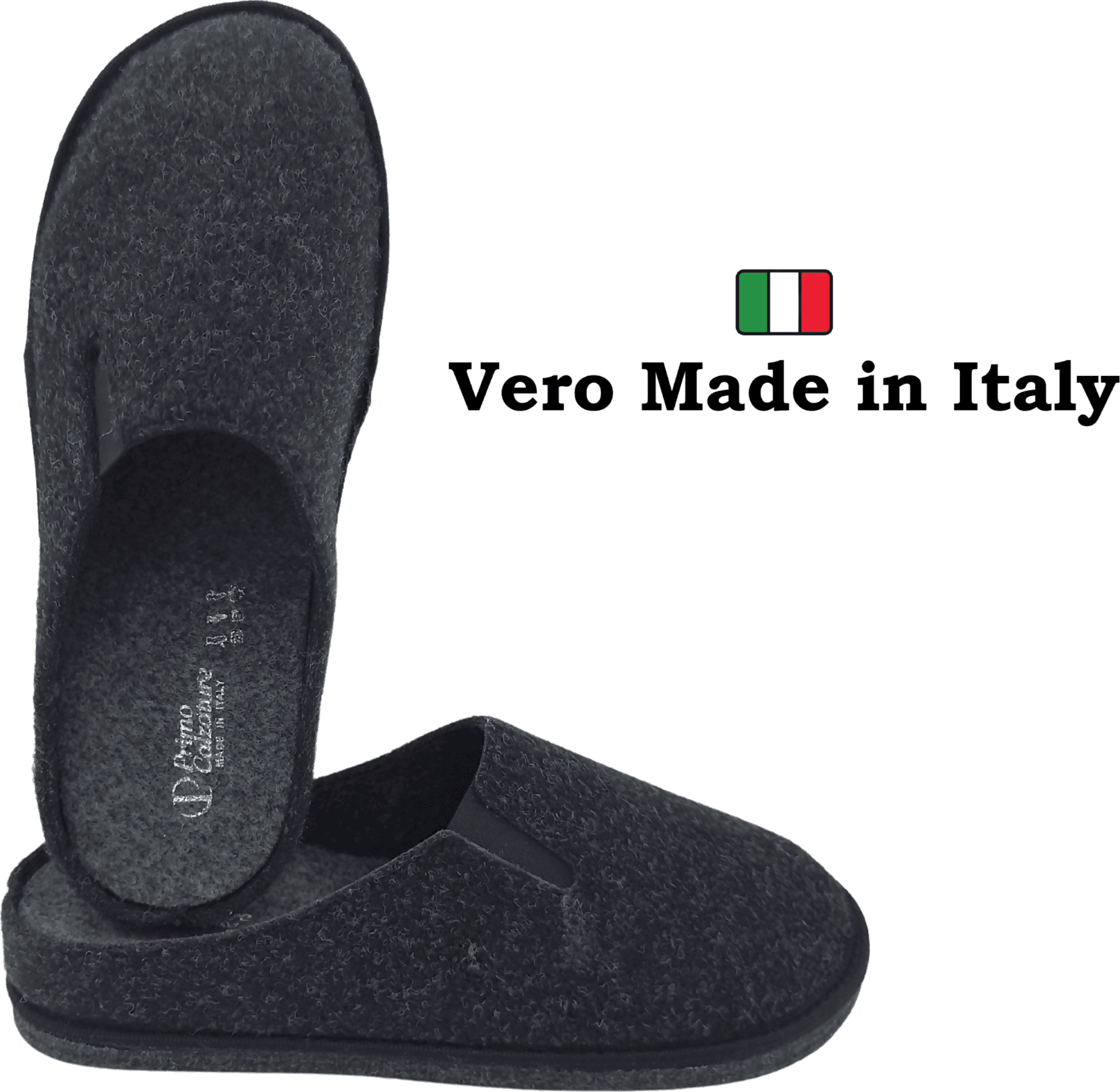 Primo Calzature Ottime Pantofole Chiuse da Uomo, Ciabatte Invernali per Casa, Soletta in Memory Foam, Plantare Estraibile, 100% Made in Italy in Pantofole Primo Calzature - Venezia, commercioVirtuoso.it