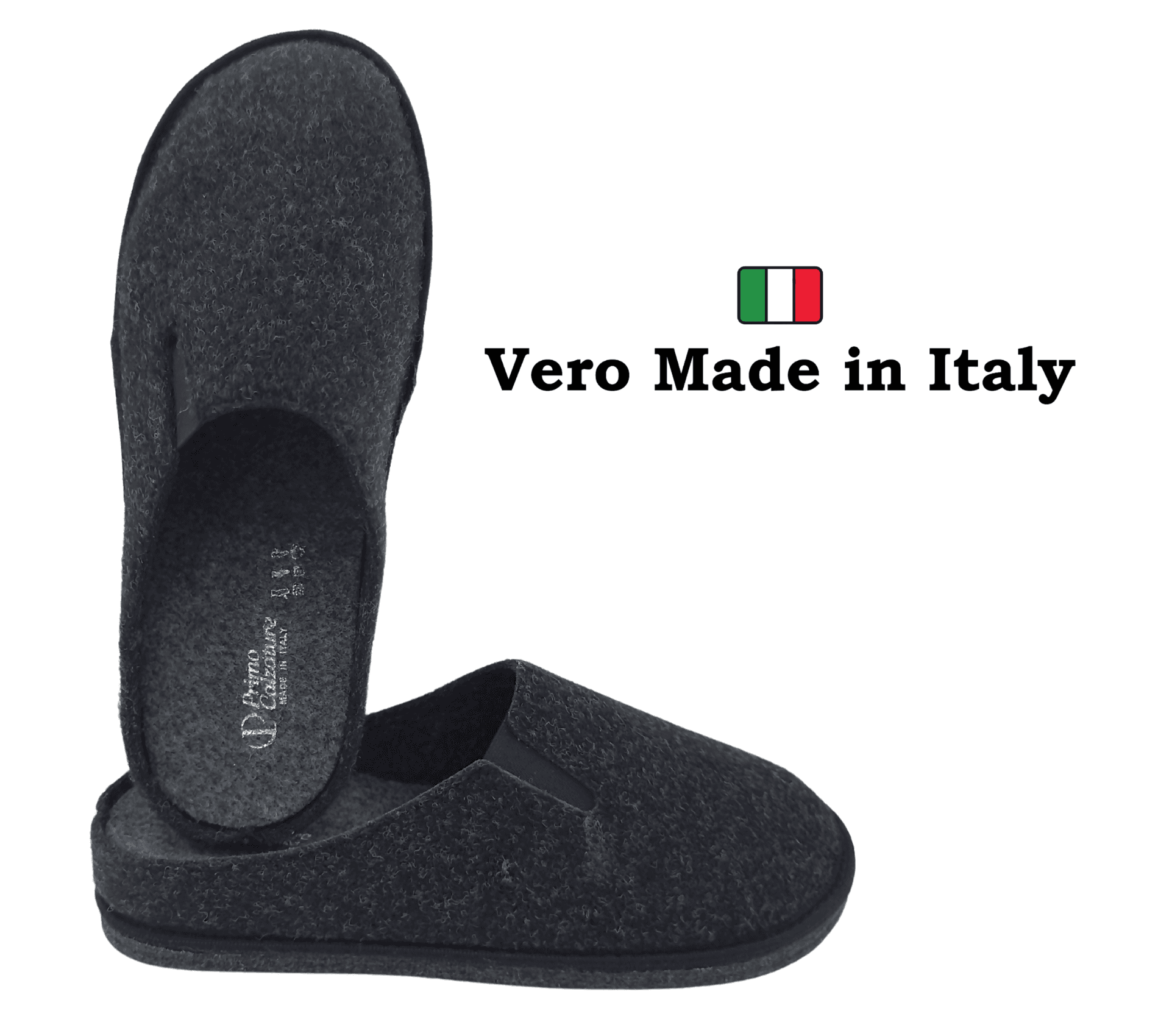 Primo Calzature Ottime Pantofole Chiuse da Uomo, Ciabatte Invernali per Casa, Soletta in Memory Foam, Plantare Estraibile, 100% Made in Italy in Pantofole Primo Calzature - Venezia, commercioVirtuoso.it
