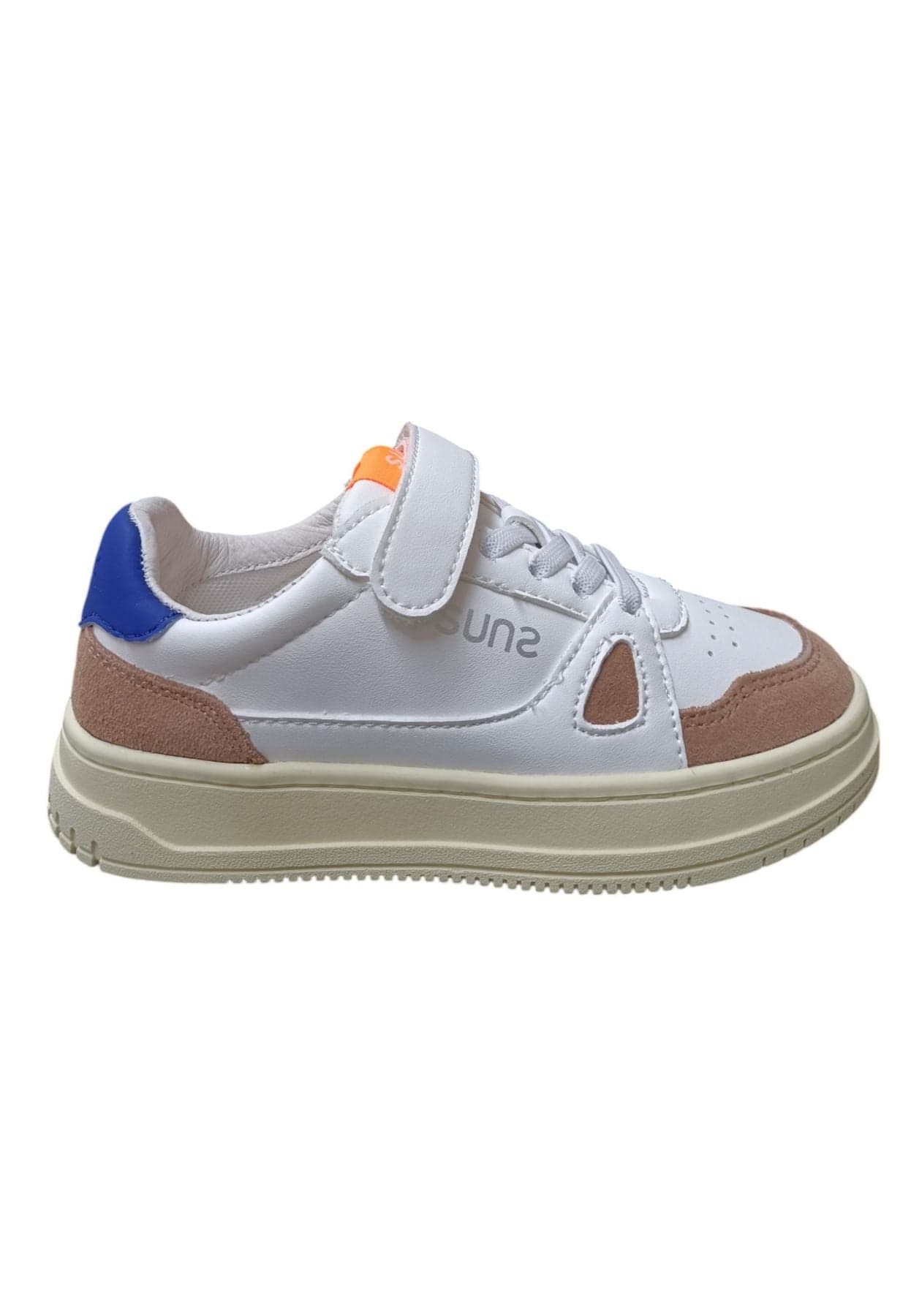 Scarpe sneakers Unisex bambini SUNS EXPLORER  bianco-azzurro-taupe 20-35 velcro/ 36-39 laccio - 12