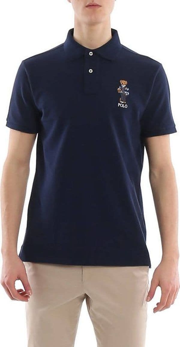 Polo Ralph Lauren Uomo Polo Bear Mezze Maniche Polo Con Orsetto Ricamato Logo Medio Polo Colletto 2 Bottoni Maniche Corte in Polo Euforia - Bronte, commercioVirtuoso.it