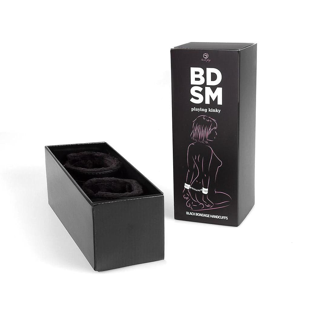 Manette polsi bondage Secret Play regolabili fetish bdsm pelle PU vegana in prodotto Erosdom - Palmi, commercioVirtuoso.it