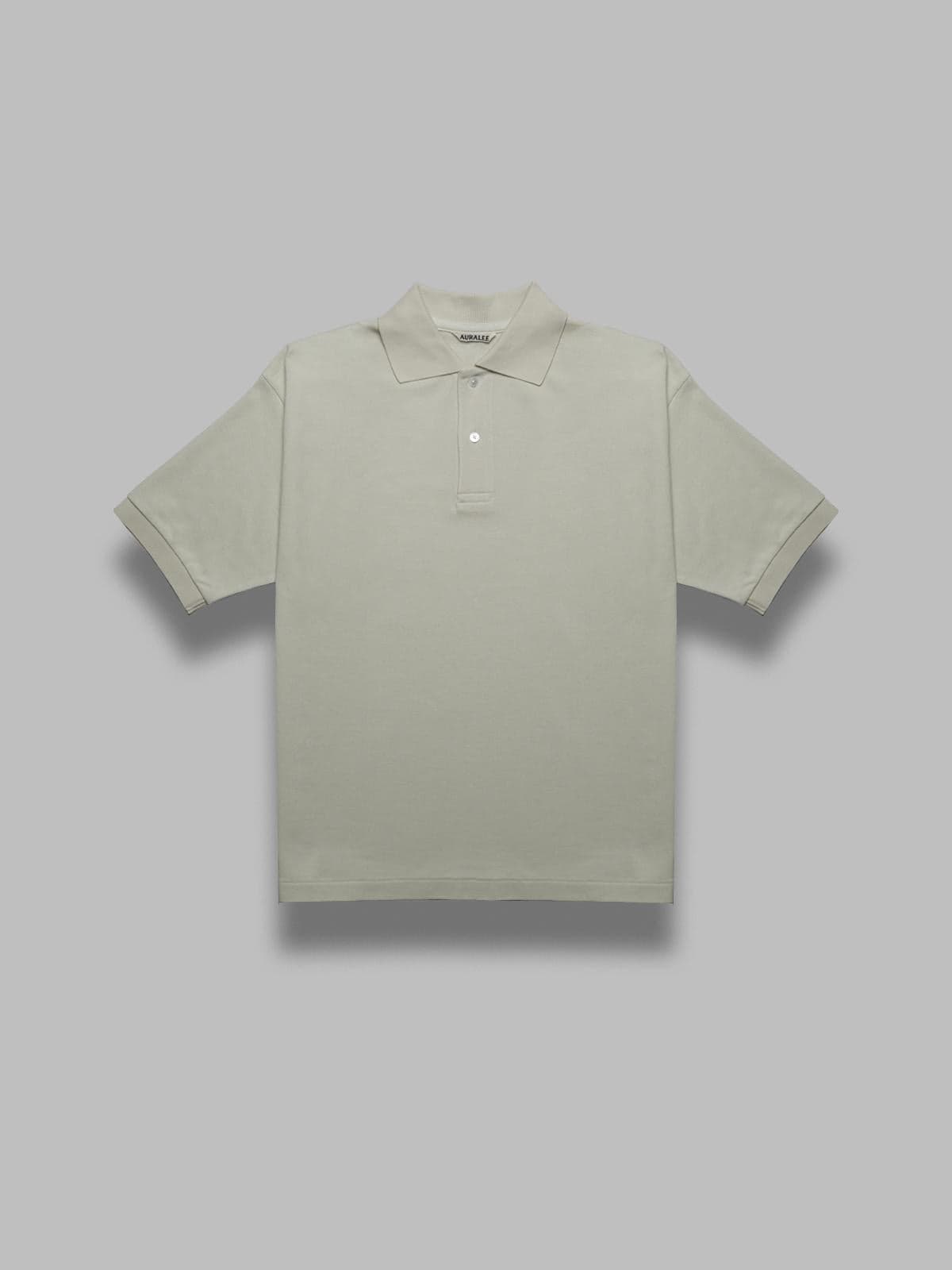 AURALEE pima cotton heavy pique polo