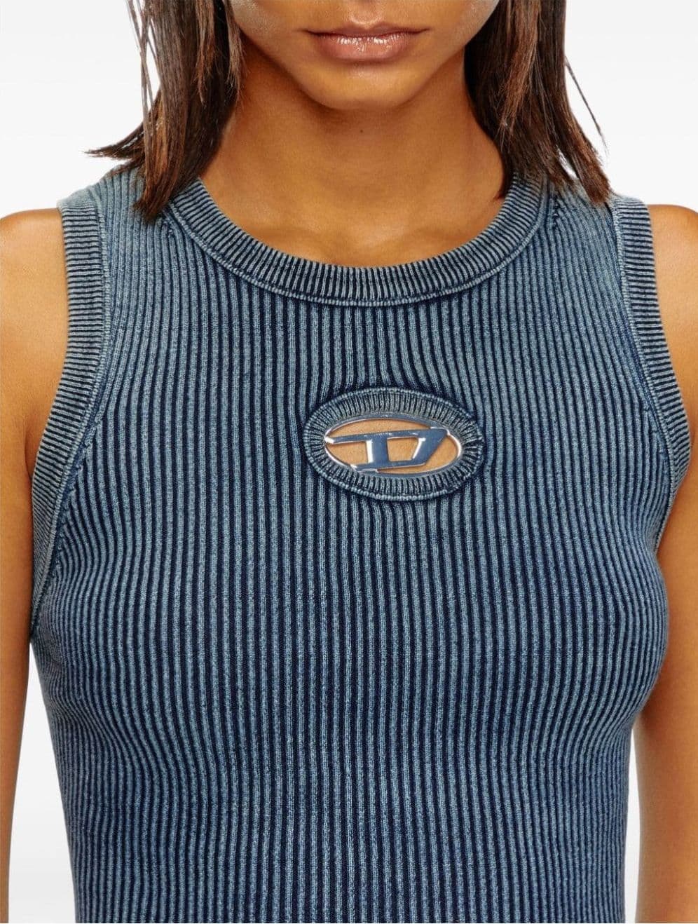 DIESEL Canotta a coste con Oval D da donna in Canotte e top Drestige - Casamassima, commercioVirtuoso.it