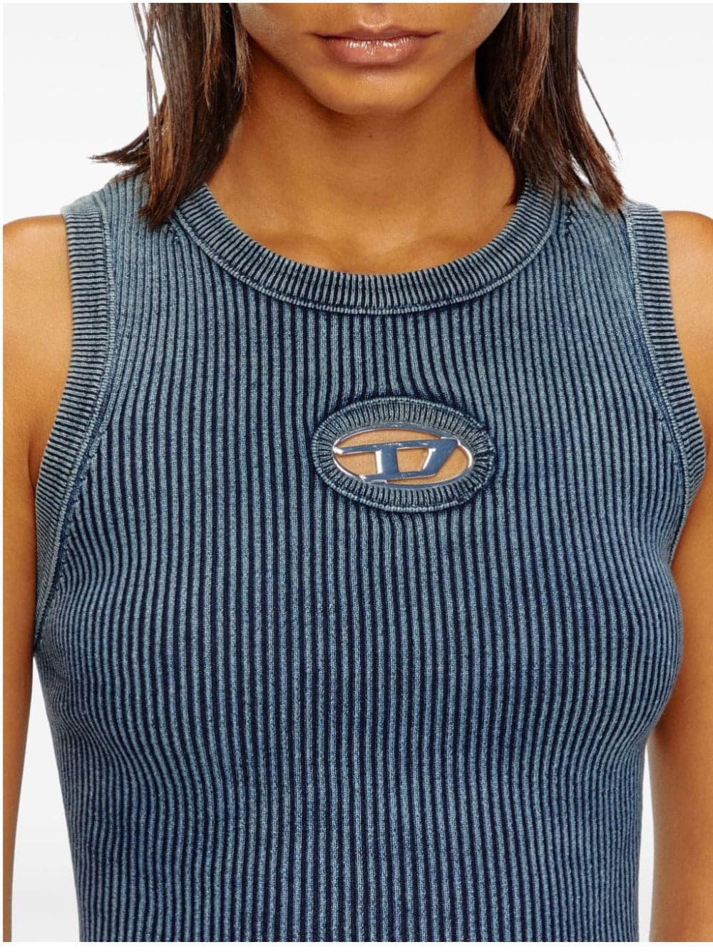DIESEL Canotta a coste con Oval D da donna in Canotte e top Drestige - Casamassima, commercioVirtuoso.it