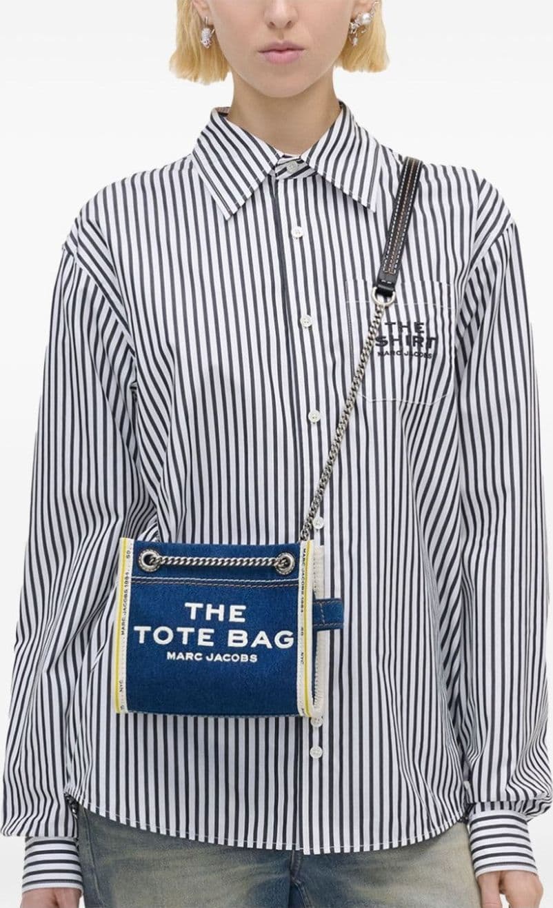 MARC JACOBS Borsa a tracolla con catena in denim da donna in Borse a mano Drestige - Casamassima, commercioVirtuoso.it