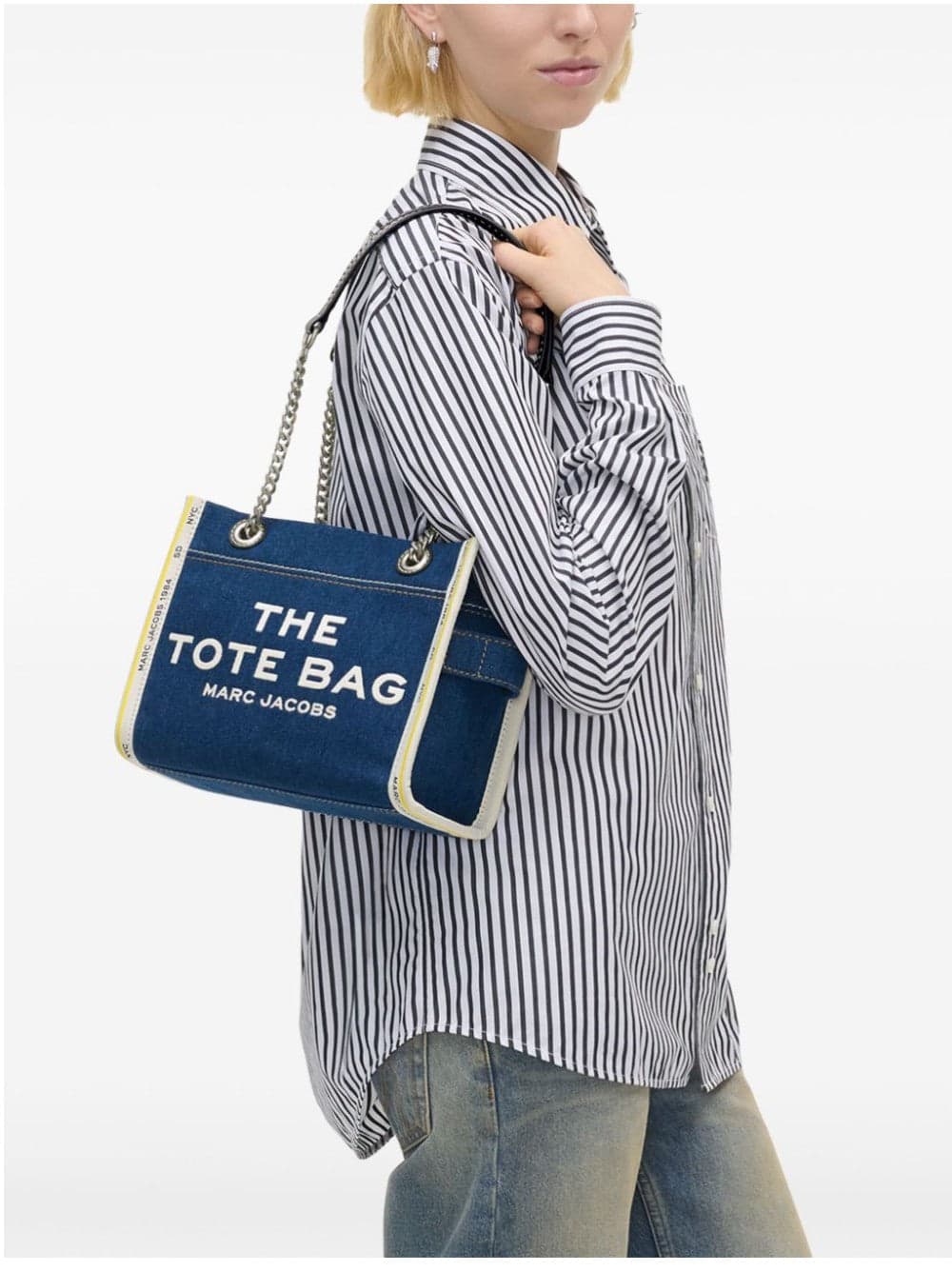 MARC JACOBS The Denim Chain Small Tote Bag da donna in Borse a tracolla Drestige - Casamassima, commercioVirtuoso.it